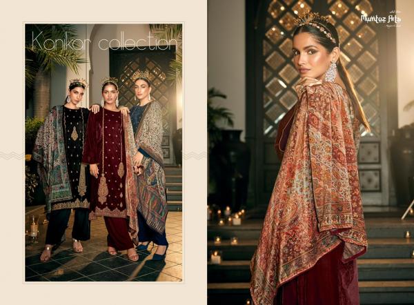 Mumtaz Kanikar Collection Embroidery Velvet Wear Salwar Suits